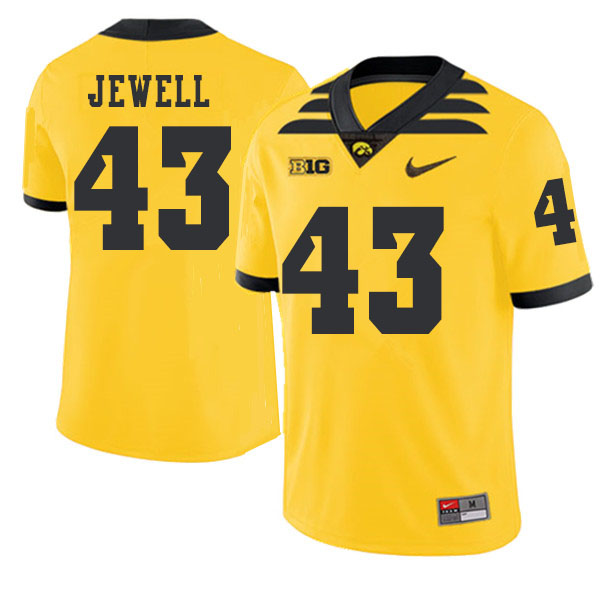2019 Men #43 Josey Jewell Iowa Hawkeyes College Football Alternate Jerseys Sale-Gold - Click Image to Close